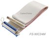24inch CN50 50-Pin Female to IDC50 50-Pin Male 2.54mm Pitch Ribbon Cable