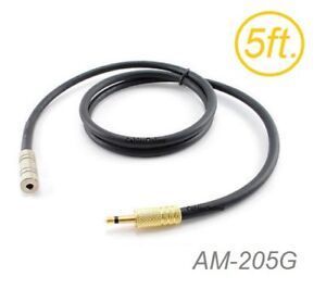 5ft 3.5mm Mono Audio Male to Female Black Extension Cable