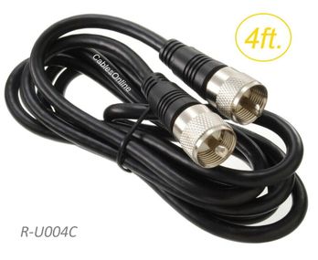4ft RG8X Coax UHF (PL259) Male to Male 50 ohm Antenna Cable