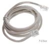 8ft 4C Round RJ11 6P4C 24AWG Cat5e Twisted Pair Solid Copper Crossed Telephone Cable