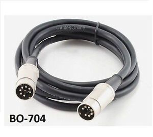 4ft DIN-7 Male/Male In-and-Out Audio Link Cable