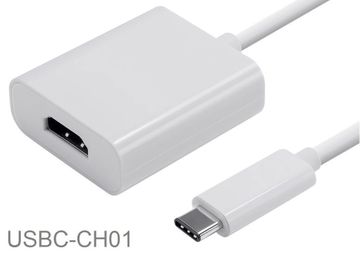 4-inch USB-3.1 Type-C Male to HDMI Female Video Adapter Pigtail