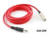 9ft 3.5mm Mono Audio Male to Female Ultra Flex Red Extension Cable