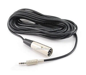 3.5mm TRS Balanced Plug to 3-Pin XLR Male Balanced Plug Audio Cable