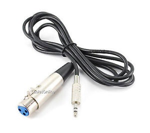 3.5mm TRS Plug to 3-Pin XLR Female Plug Balanced Audio Cable