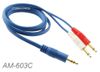 3ft 3.5mm Stereo Male to 2x 3.5mm Mono Male Breakout Audio Cable