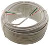 100ft 4-Conductor 22-AWG Solid Copper Security Alarm CMR FT4 Bulk Wire, White