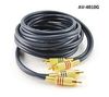 10ft 2-RCA to 2-RCA Gold-Plated Male to Male DJ/Mixer/Stereo System Audio Cable