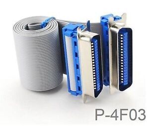 3ft Centronics CN36 Male to Male Flat Ribbon Printer Cable