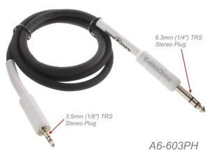 3ft Premium 3.5mm Stereo Male to 1/4" Stereo TRS Male Audio Cable