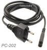 6ft 2Prong Figure8 Replacement European Non-Polarized Computer Power Cord Cable