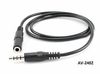 2ft 3.5mm (1/8") Stereo TRRS 4-Pole Male to Female Cable