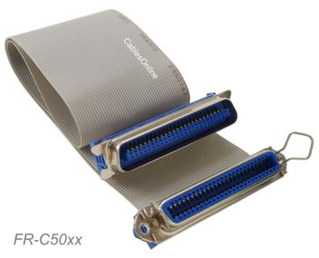 6ft CN50 50-Pin Female to CN50 50-Pin Male Extension Ribbon Cable