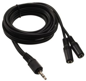 6ft 3.5mm Stereo 1 Male to 2 Female Audio Y Splitter