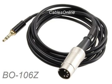 6ft 3.5mm "step-down" Male to Din-5 Male Audio Cable for Bang & Olufsen Systems