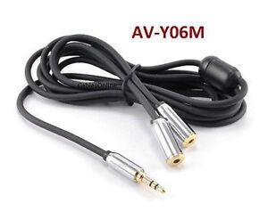 6ft 3.5mm Stereo Mobile-Type Male to 2-Female Audio Headphone Y-Splitter