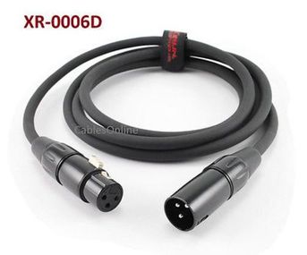 6ft Kirlin XLR Male to Female 20AWG Microphone Audio Extension Cable