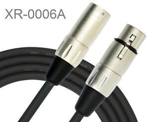 6ft Kirlin XLR 3-Pin Male to Female 20AWG/2C OFC Microphone Cable
