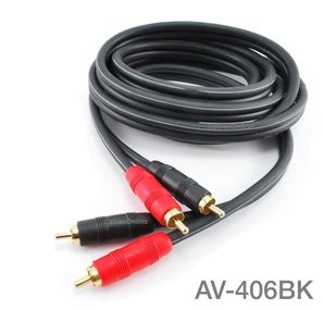 6ft Kirlin 2-RCA to 2-RCA Male to Male DJ/Mixer/Stereo Noise-Free Audio Cable