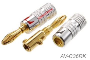 Gold Plated Screw-Type non-magnetic Banana Plugs
