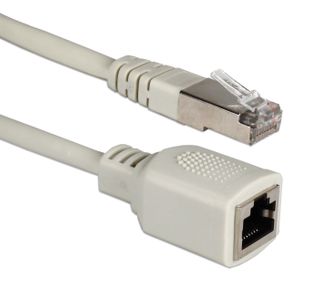 CAT5e Shielded RJ45 Male/Female PortSaver LAN Ethernet Extension Cable