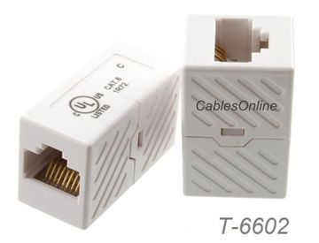 CAT6 RJ45 Gigabit Network Female to Female Mini Inline Couplers