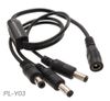 DC Power Splitter Cable 1-Female/3-Male for Security Cameras & More
