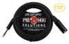15ft 1/4" TRS Male to XLR 3-Pin Male Shielded Balanced PigHog Audio Cable