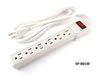 6 Outlet Surge Protector 90J / 15AMP Power Strip w/ 6ft Cable, White 6 Outlet Surge Protector 90J / 15AMP Power Strip w/ 6ft Cable, White