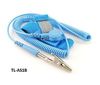 Anti-Static Grounding Strap Wrist Band w/ 6ft Coil Cord, Blue Anti-Static Grounding Strap Wrist Band w/ 6ft Coil Cord, Blue