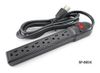 6 Outlet Surge Protector 90J / 15AMP Power Strip w/ 6ft Cable, Black 6 Outlet Surge Protector 90J / 15AMP Power Strip w/ 6ft Cable, Black