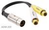 6-inch DIN-7 Male to 2-RCA Female Coleco ADAM to TV Audio/Video Adapter Cable 6-inch DIN-7 Male to 2-RCA Female Coleco ADAM to TV Audio/Video Adapter Cable
