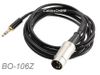 6ft 3.5mm "step-down" Male to Din-5 Male Audio Cable for Bang & Olufsen Systems 6ft 3.5mm "step-down" Male to Din-5 Male Audio Cable for Bang & Olufsen Systems