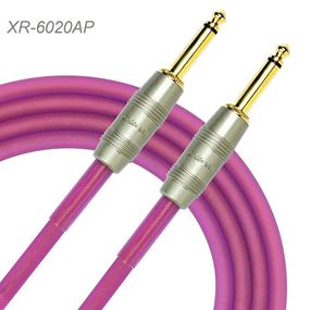 20ft Kirlin 1/4" Mono M/M Ultra Flex Guitar/Bass Amp Pro Audio Cable, Purple