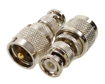 BNC Male to UHF PL259 Male RF Coaxial Adapter