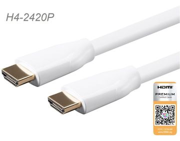 20ft Certified Premium High Speed HDMI Cable HDR, White