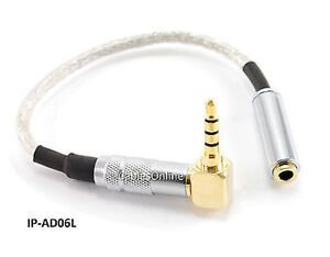 6" Stereo 3.5mm TRRS Right-Angle 4-Conductor M/F iPhone to Card Swiper Adapter
