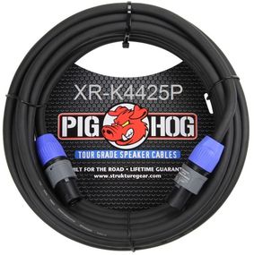 25ft PigHog NEUTRIK SpeakON/SpeakOn 2C/14AWG Pro-Audio Tour Grade Speaker Cable