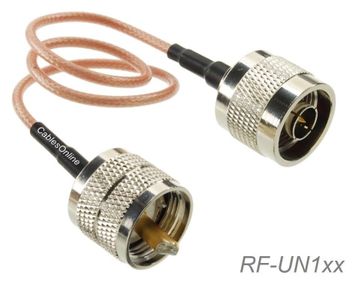 N Male to UHF PL259 Male RG316 Cable