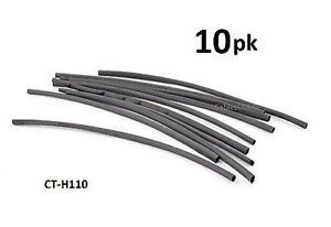10-PACK of 6inch long 1/16" Heat Shrink Cable Tube/Tubing