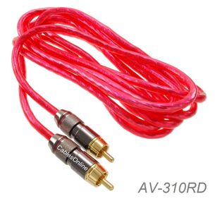 10ft RCA Male to Male Red High Quality Audio Cable