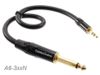 20ft Premium 3.5mm (1/8") Stereo Male to 1/4" (6.3mm) Mono TS Male Cable