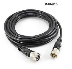 15ft RG8x Coax UHF (PL259) to N-Type M/M Antenna Cable