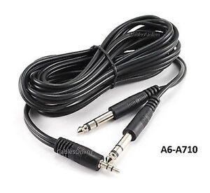 10ft Stereo 3.5mm Male to Dual 1/4" Stereo Male Y-Splitter Audio Cable