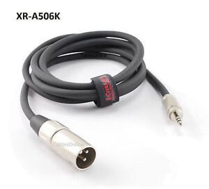 Kirlin 6ft 3.5mm TRS Male to Dual XLR Male Noise-Free Audio Cable