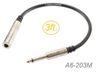 3ft Premium 1/4 inch 6.3mm TS Female to Male Mono Short Audio Extension Cable