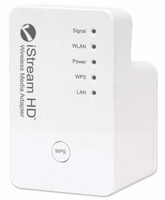 iStream HD Wireless Media Adapter Connects G.C, B.R. Player or Web-Enabled TVs