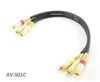 1ft Premium Grade 3-RCA Male to 3-RCA Male 24k Gold-Plated Audio/Video Cable 1ft Premium Grade 3-RCA Male to 3-RCA Male 24k Gold-Plated Audio/Video Cable