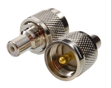 RCA Female to UHF PL259 Male RF Coaxial Adapter