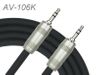 6ft Kirlin 3.5mm TRS Stereo Male/Male Single Patch OFC Noise-Free Audio Cable